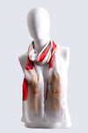 Red Paint Daubs Silktouch Scarf