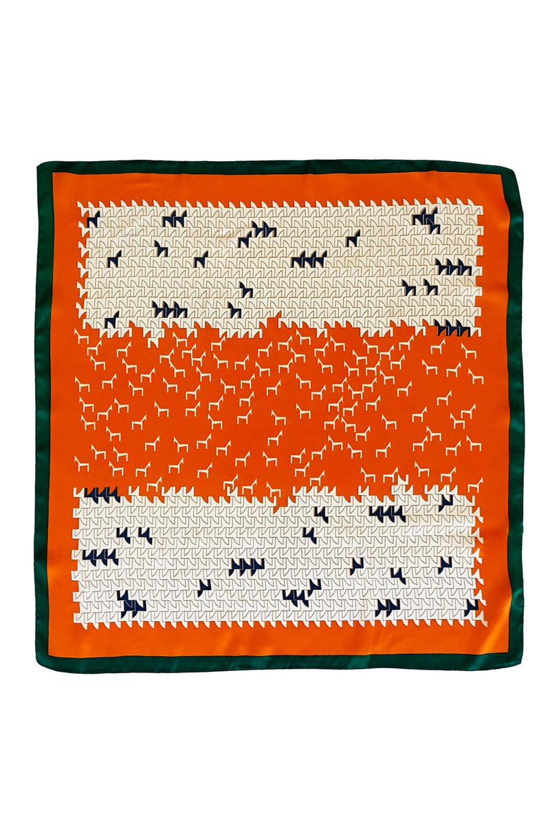 Geometric Horses Silktouch Neckerchief